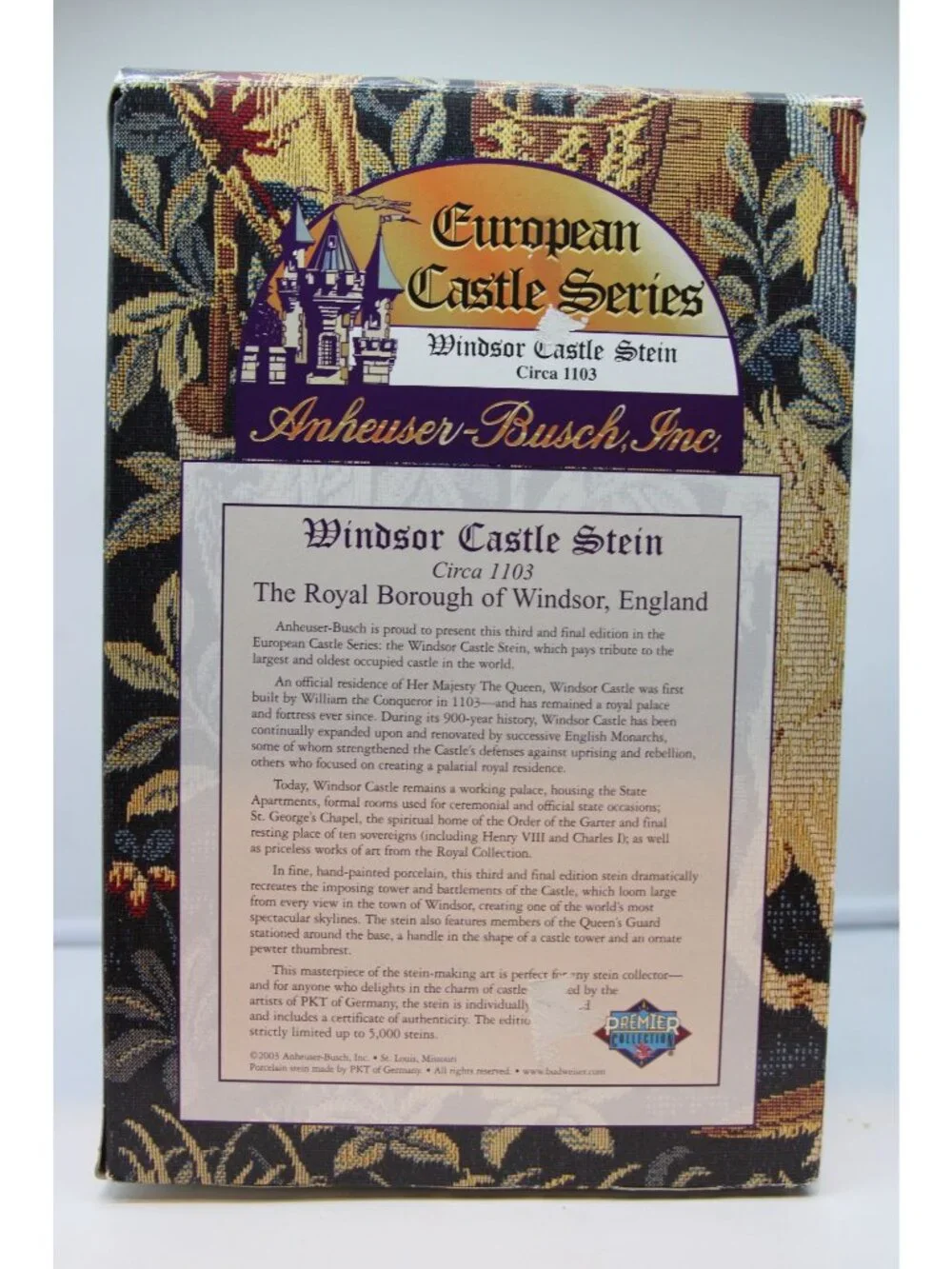 Anheuser-Busch - Windor Castle Stein - European Castle Series 2003 - Picture 2 of 10